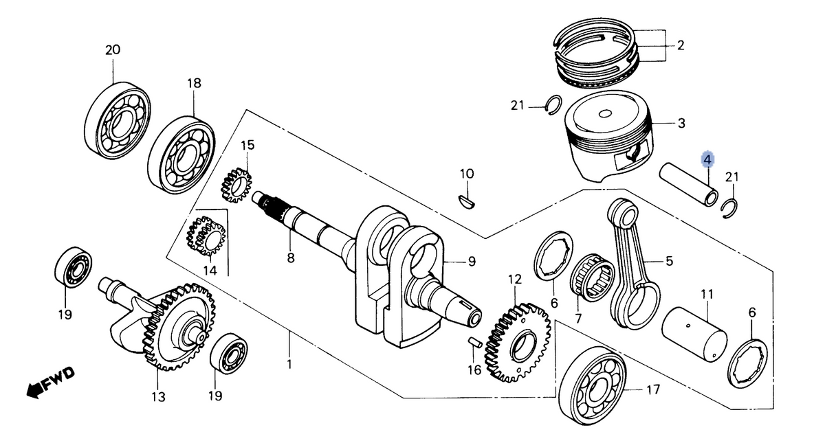 Honda OEM part 13111-KG0-000