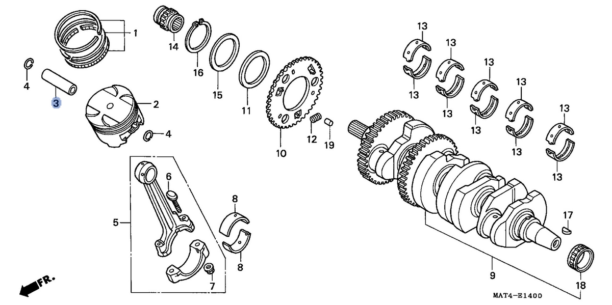 Honda OEM part 13111-MAT-000