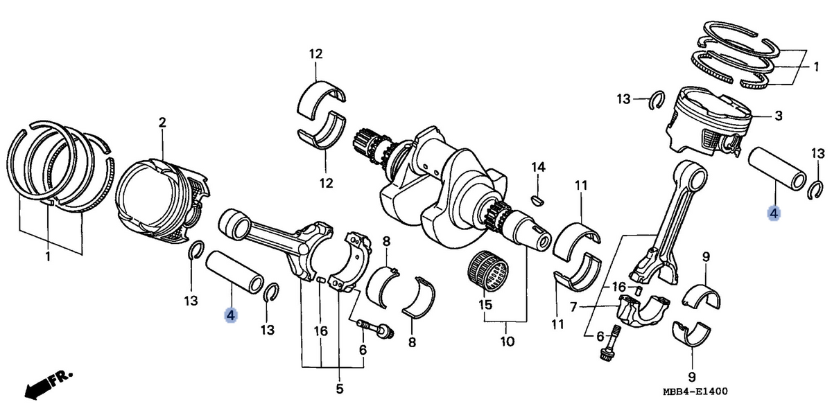 Honda OEM part 13111-MBB-000