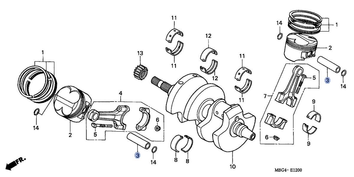 Honda OEM part 13111-MBG-000