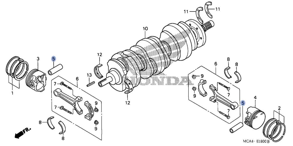Honda OEM part 13111-MCA-780