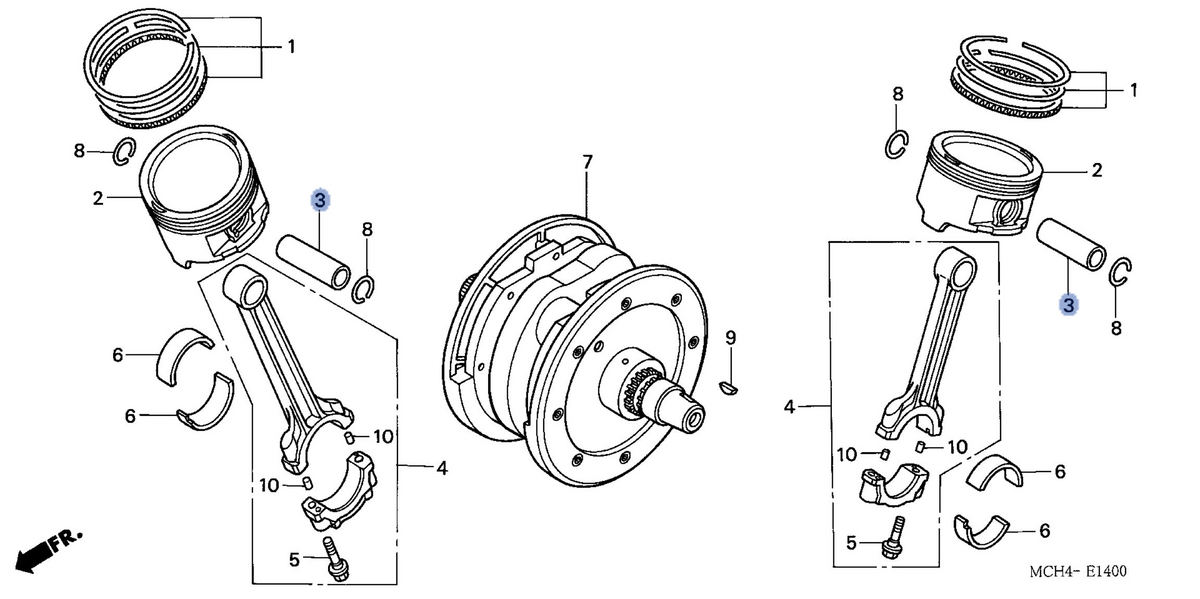 Honda OEM part 13111-MCH-010