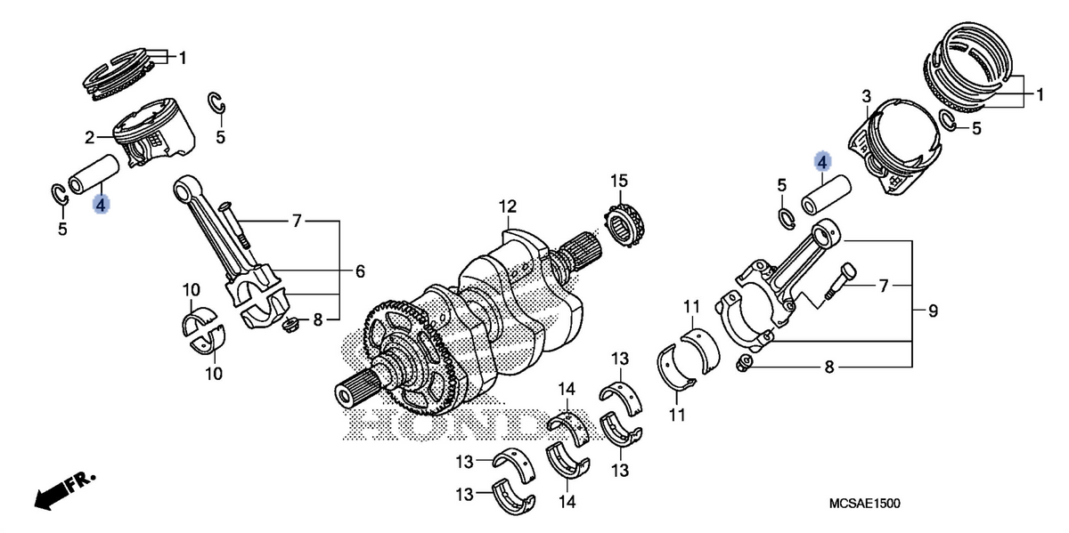 Honda OEM part 13111-MCS-000