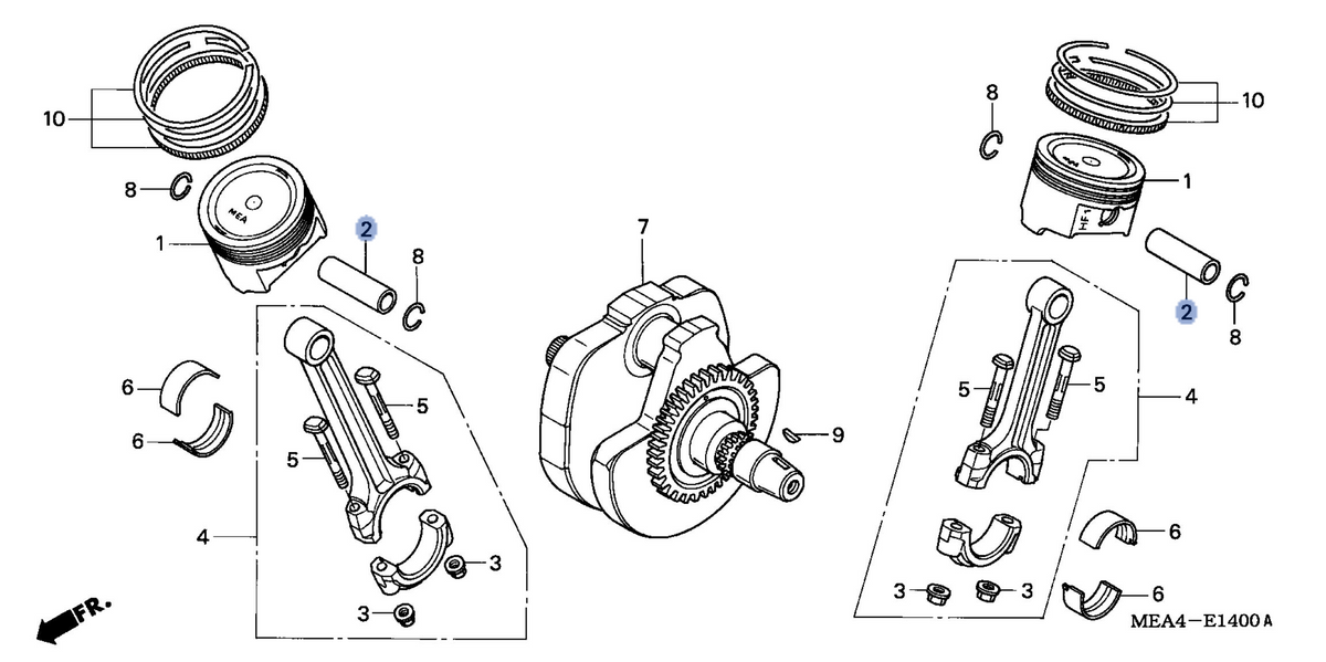 Honda OEM part 13111-MEA-670