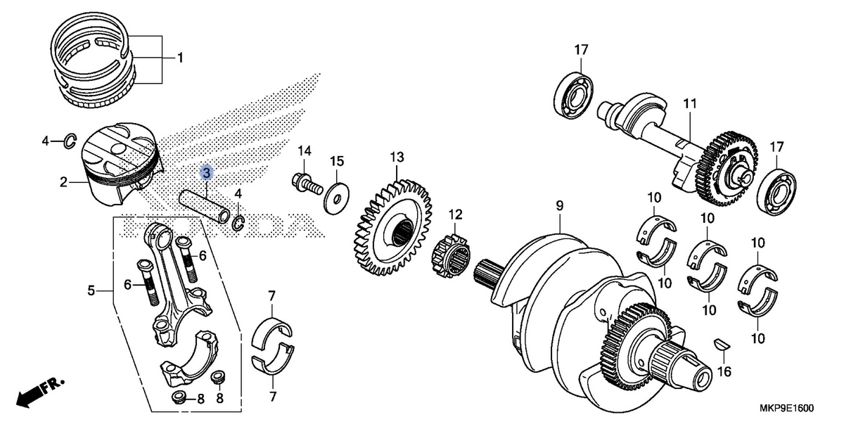Honda OEM part 13111-MFG-D00