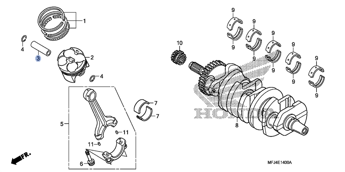 Honda OEM part 13111-MFJ-A40
