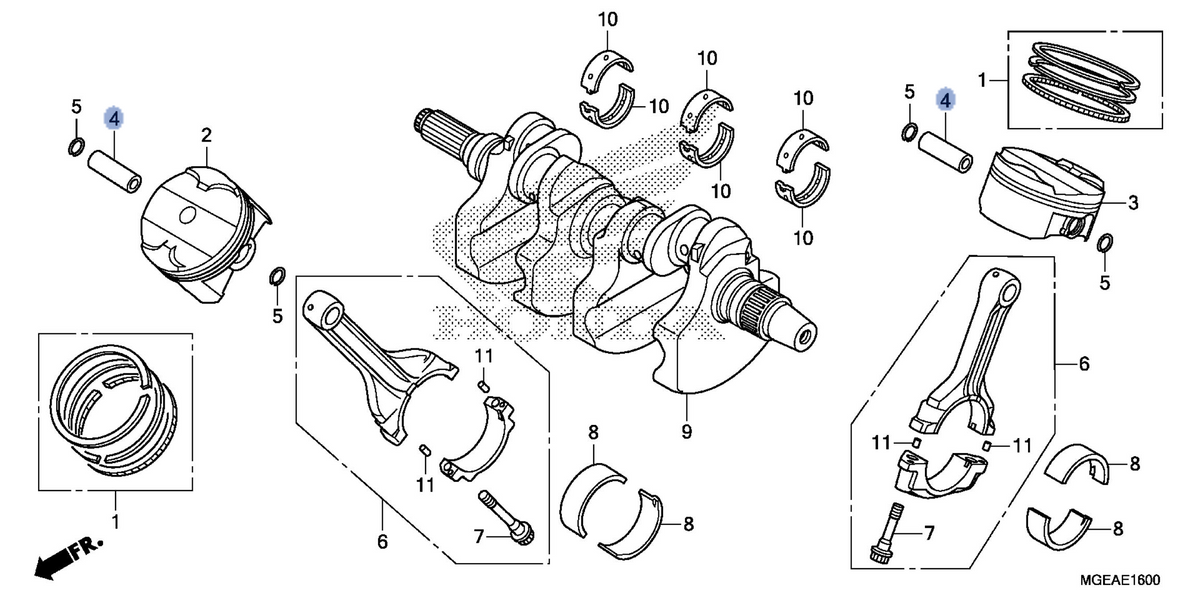 Honda OEM part 13111-MGE-010