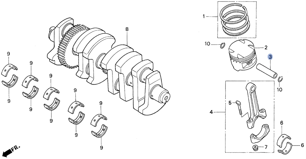 Honda OEM part 13111-MJ0-000