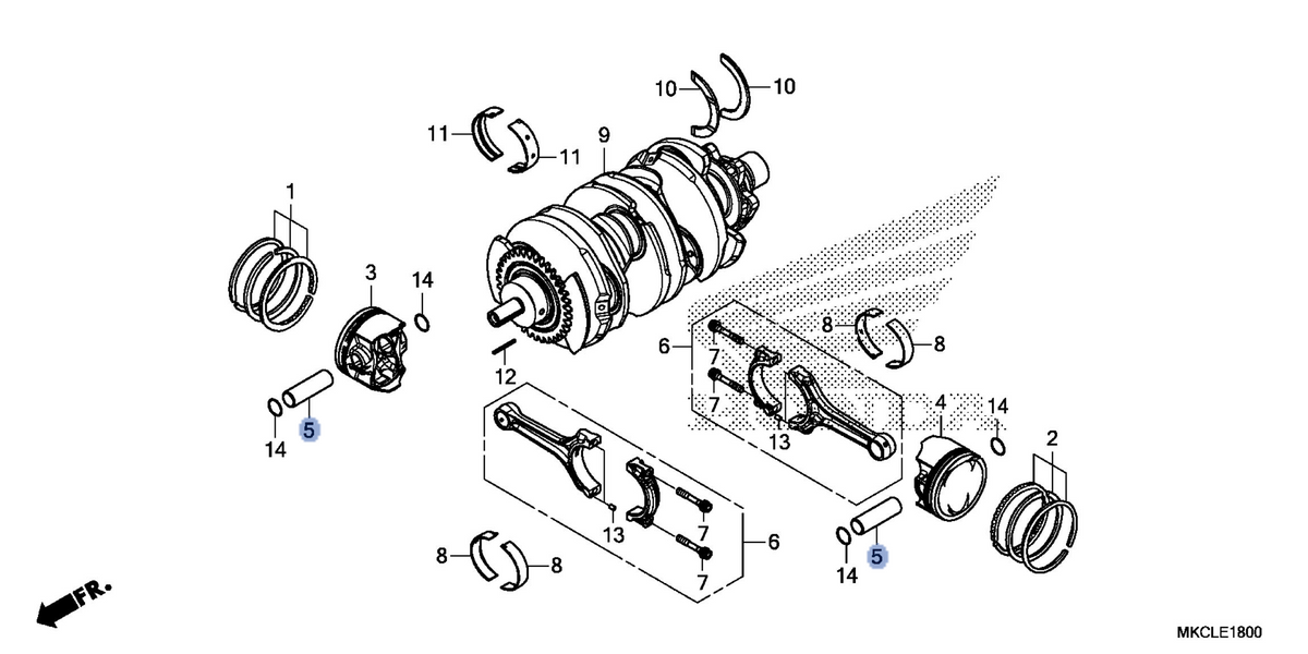 Honda OEM part 13111-MKC-A00