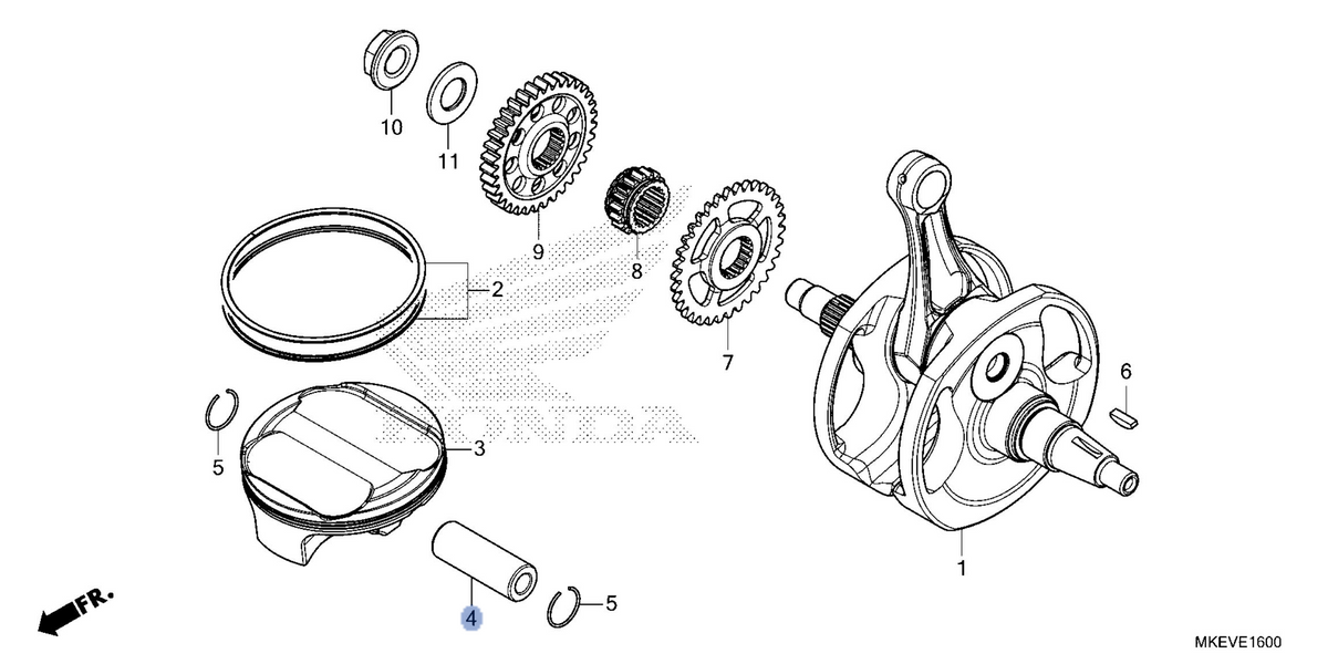Honda OEM part 13111-MKE-B50