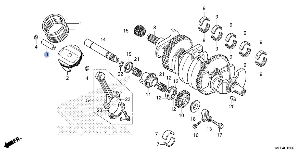 Honda OEM part 13111-MLL-D00