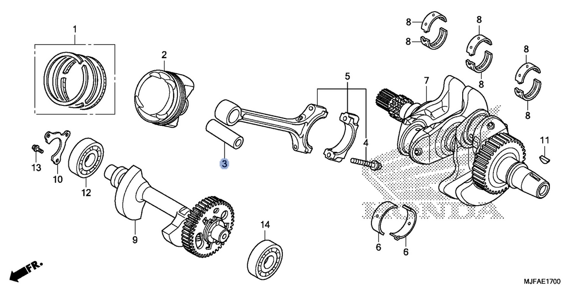 Honda OEM part 13111-PWA-000