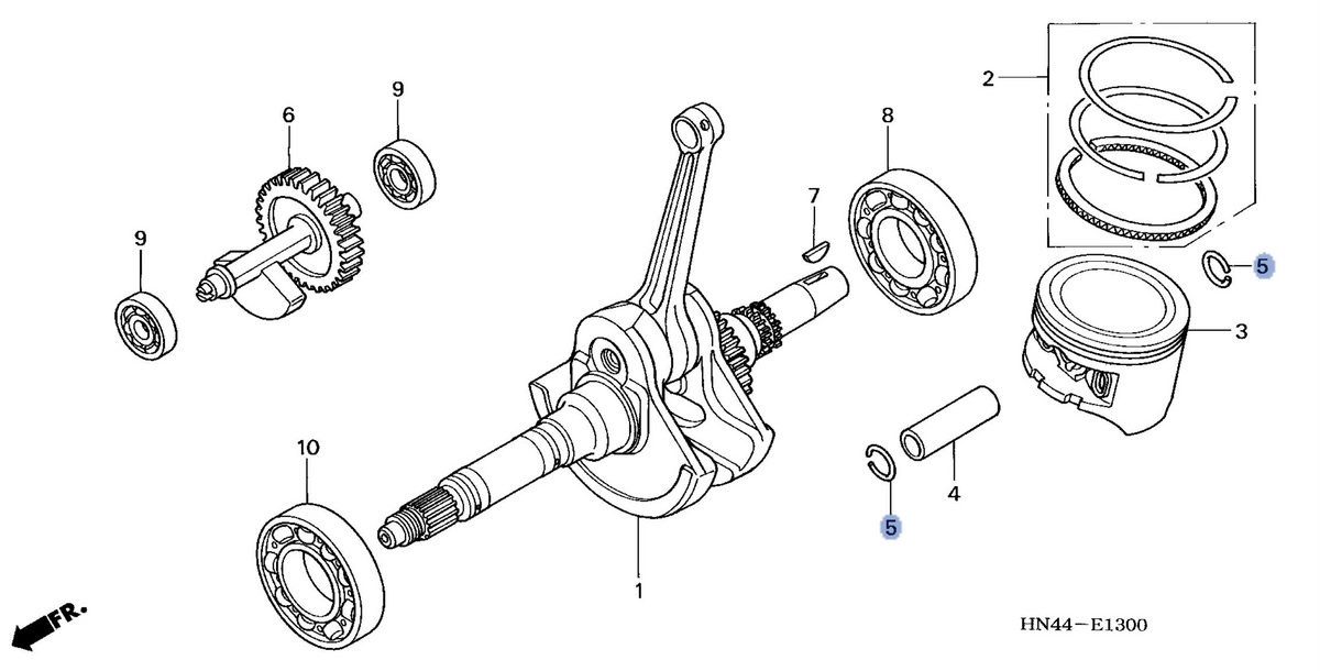 Honda OEM part 13112-HN5-670