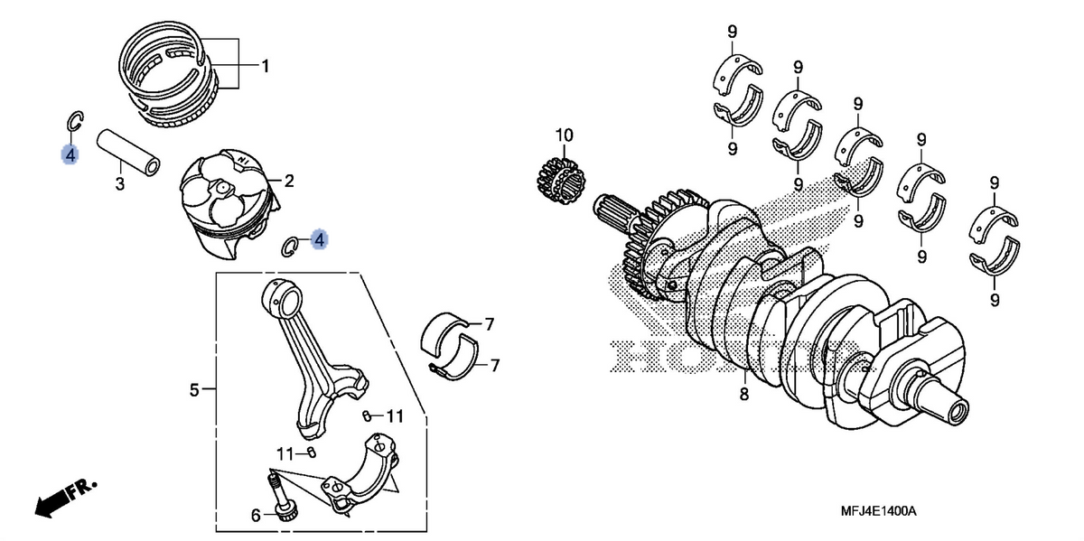 Honda OEM part 13112-MFJ-D00