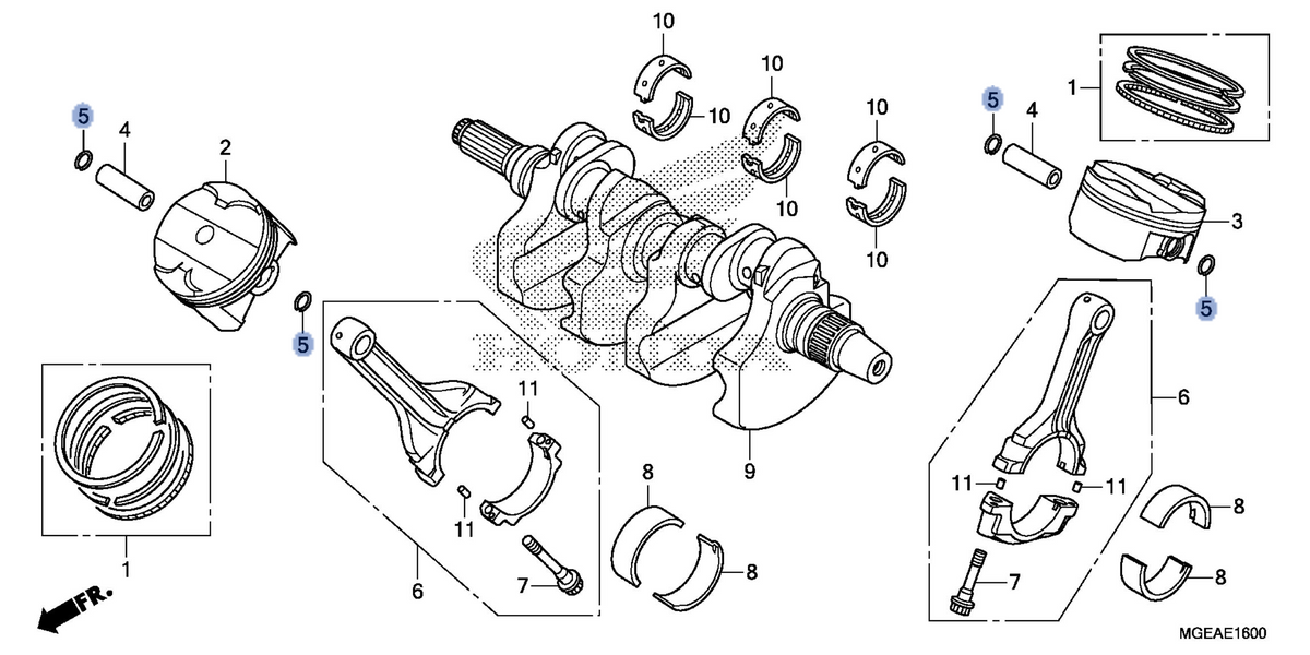 Honda OEM part 13112-MGE-000