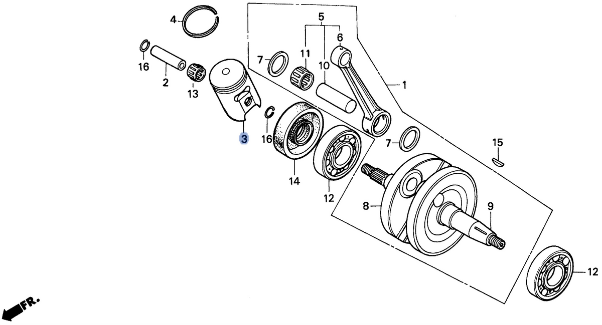 Honda OEM part 13120-GBF-840