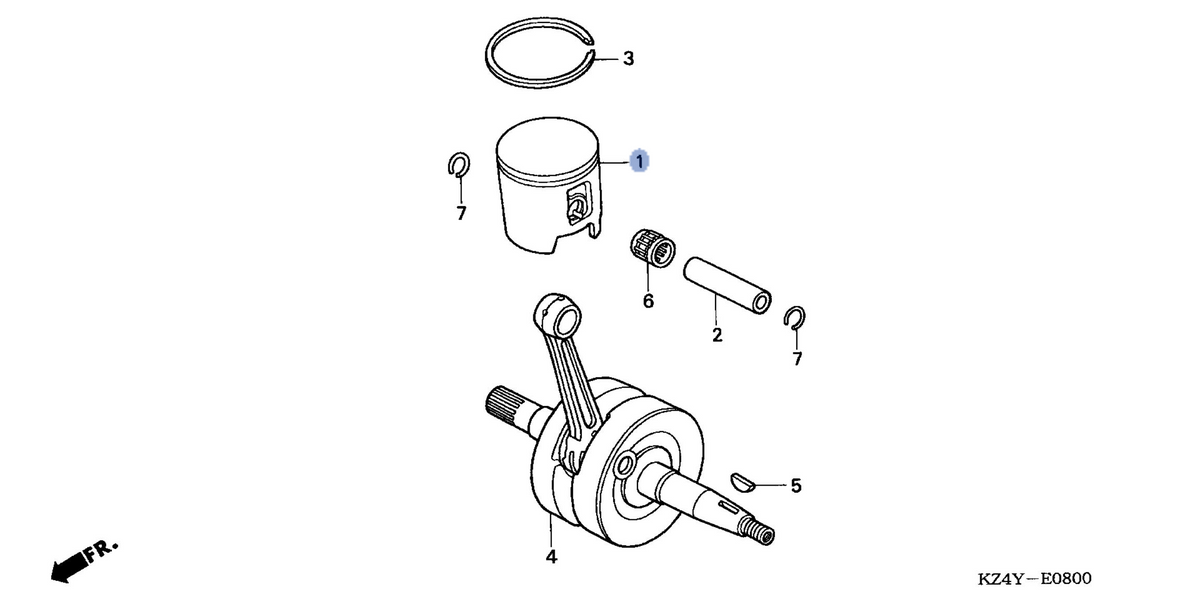 Honda OEM part 13120-KSR-730