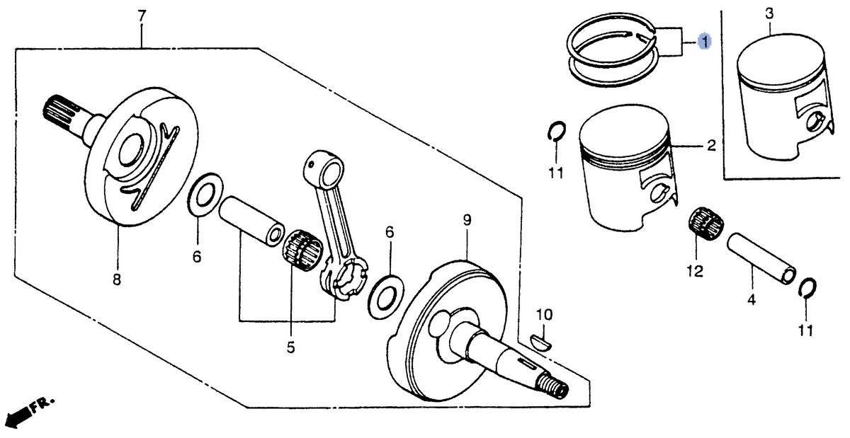 Honda OEM part 13122-KS7-315