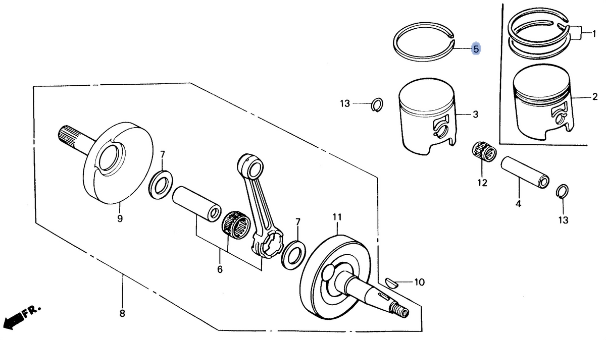 Honda OEM part 13123-KS6-505