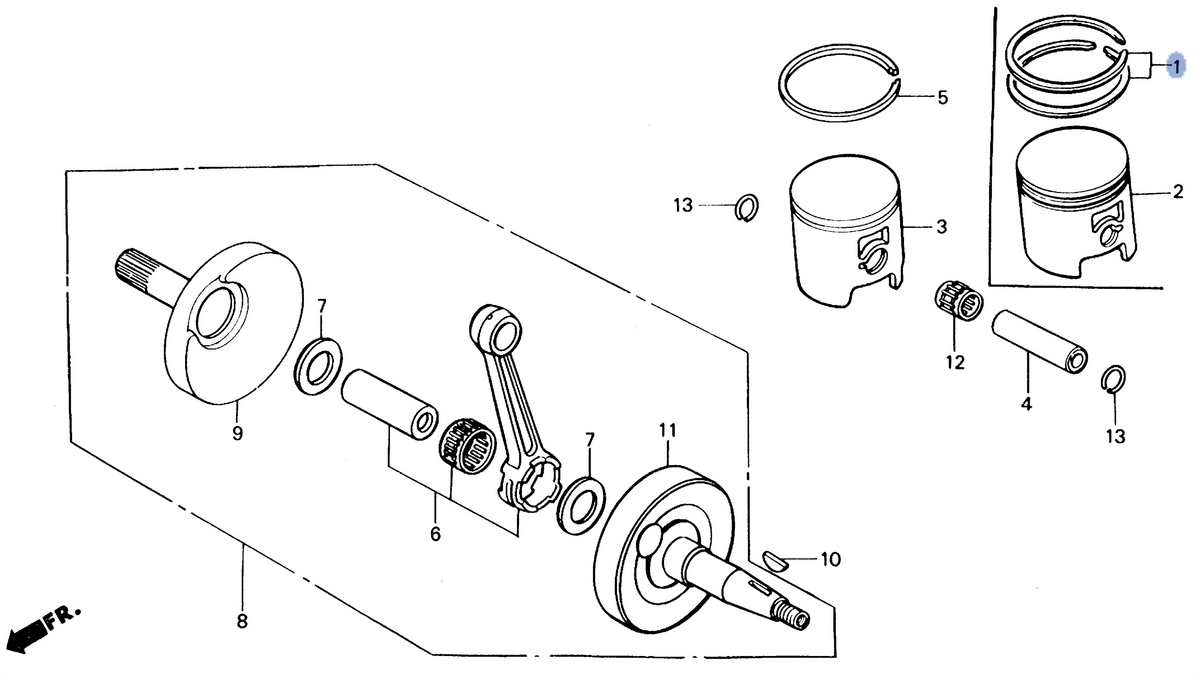 Honda OEM part 13127-KA3-760