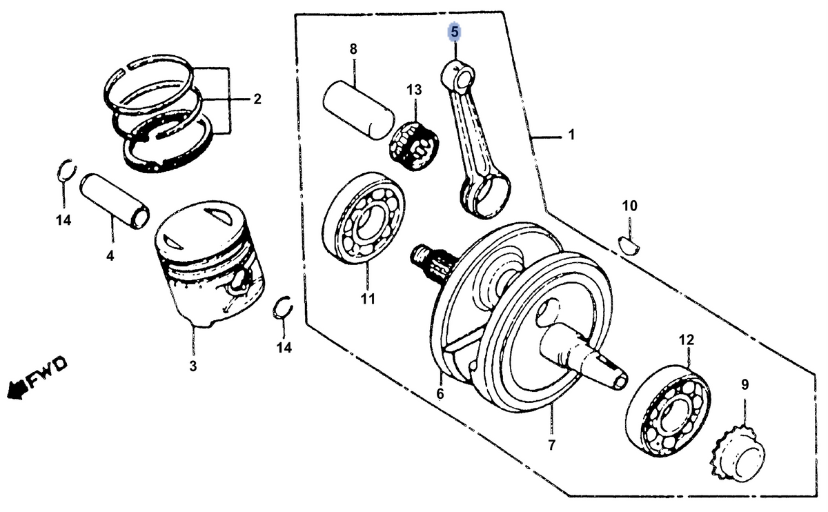 Honda OEM part 13201-446-770