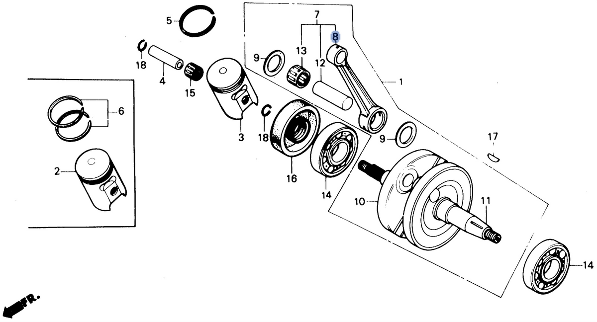 Honda OEM part 13201-GC4-600