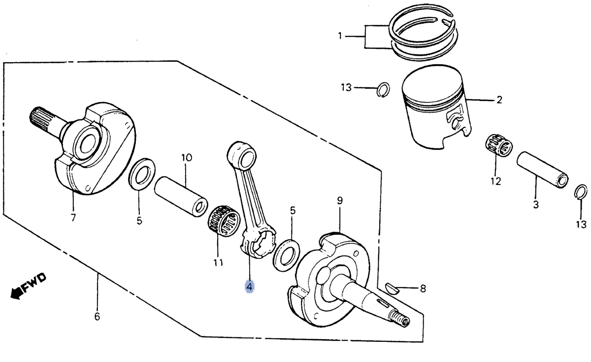 Honda OEM part 13201-KA3-740