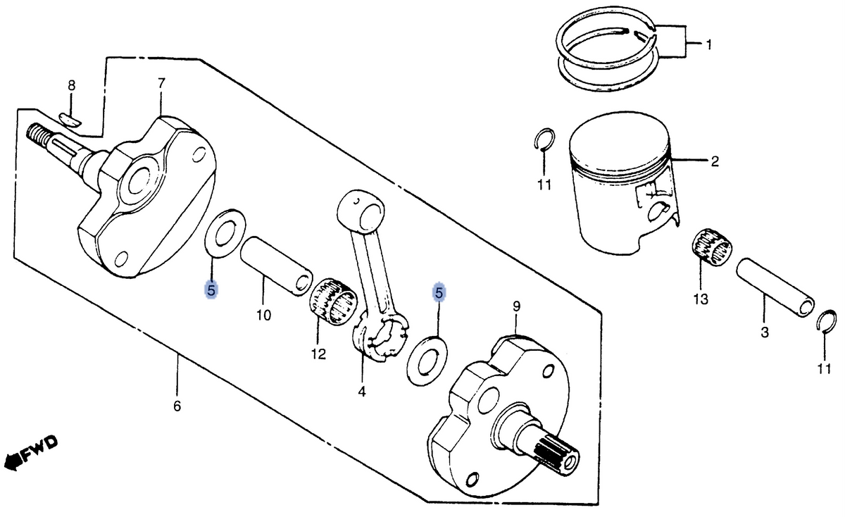 Honda OEM part 13202-357-300