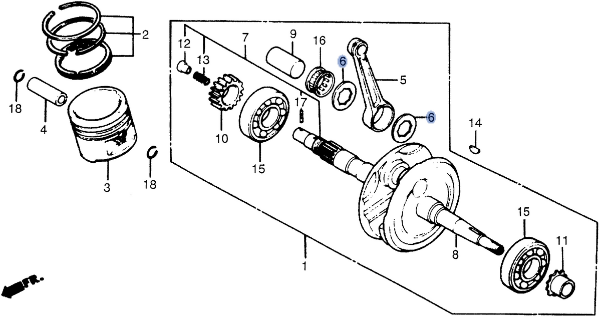 Honda OEM part 13202-958-300