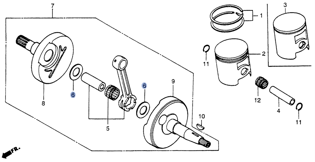Honda OEM part 13202-KA4-741