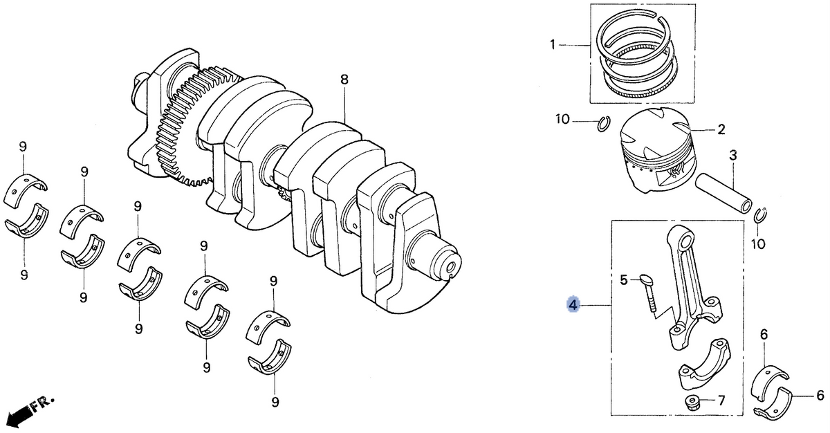 Honda OEM part 13202-MJ0-505
