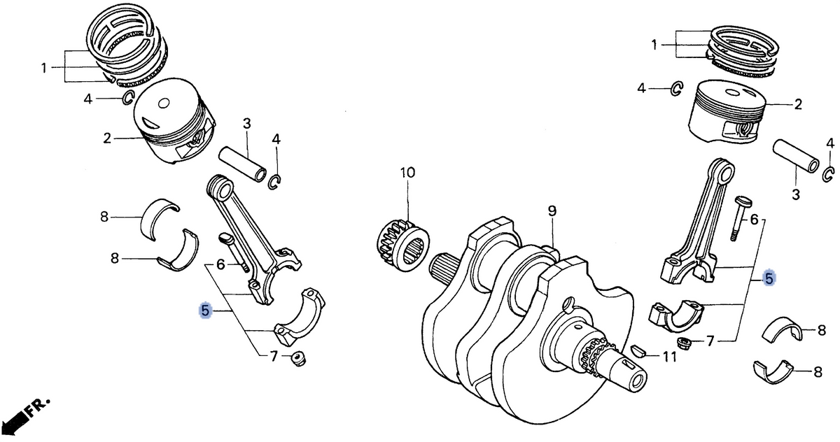 Honda OEM part 13203-MR1-000