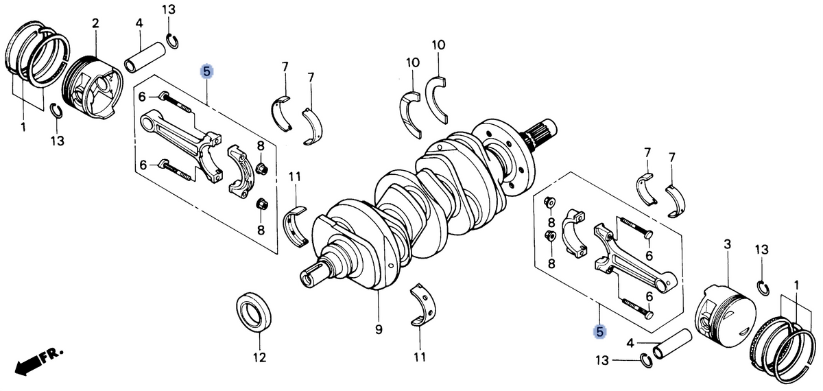 Honda OEM part 13203-MT2-000