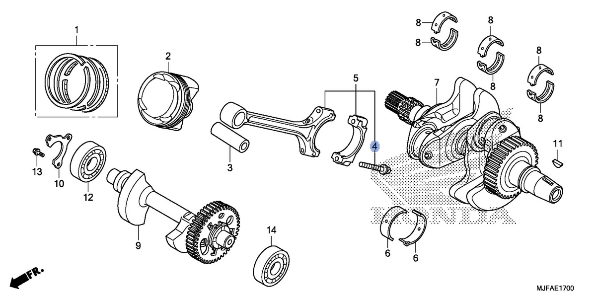 Honda OEM part 13204-PWA-003