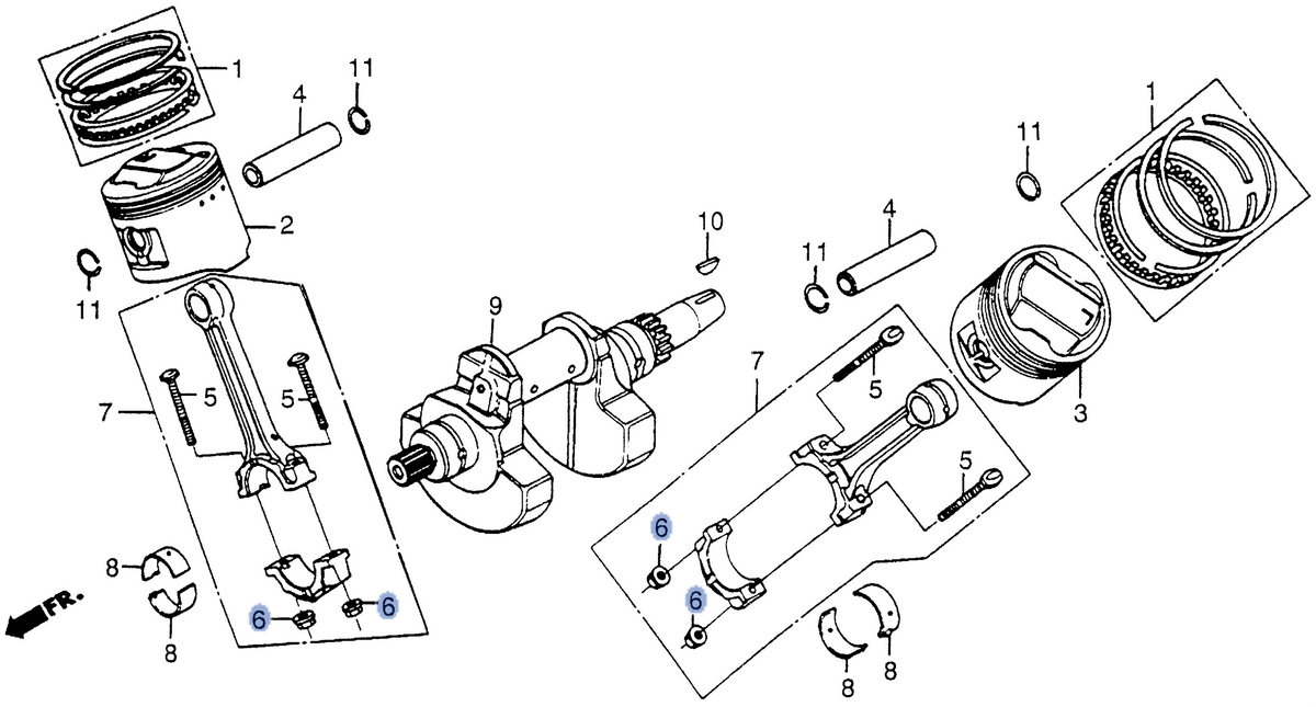 Honda OEM part 13205-634-010