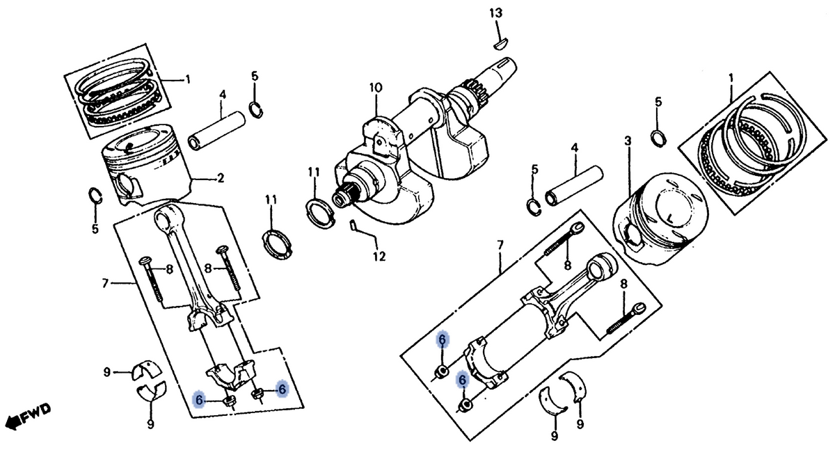 Honda OEM part 13205-ME2-000