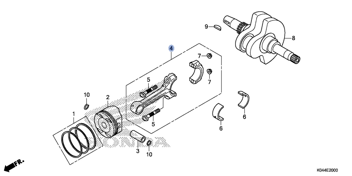 Honda OEM part 13210-KTW-901