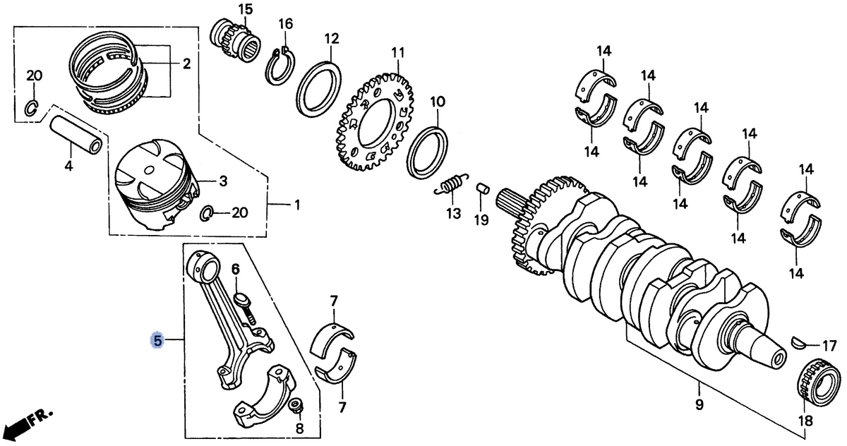 Honda OEM part 13210-MAS-000