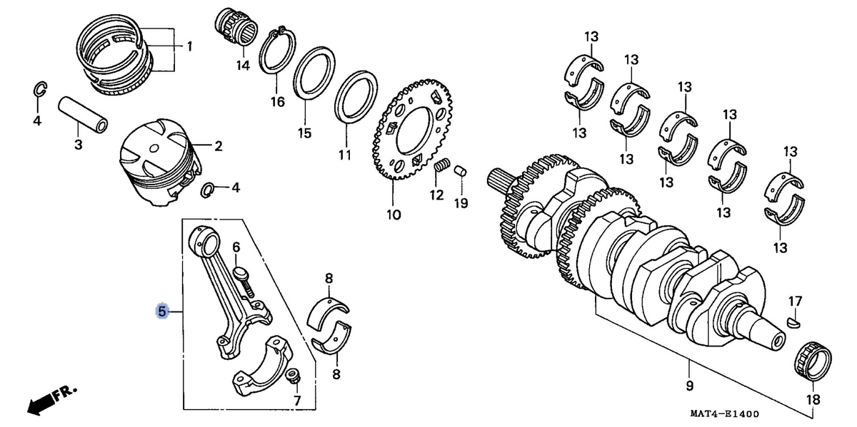 Honda OEM part 13210-MAT-000