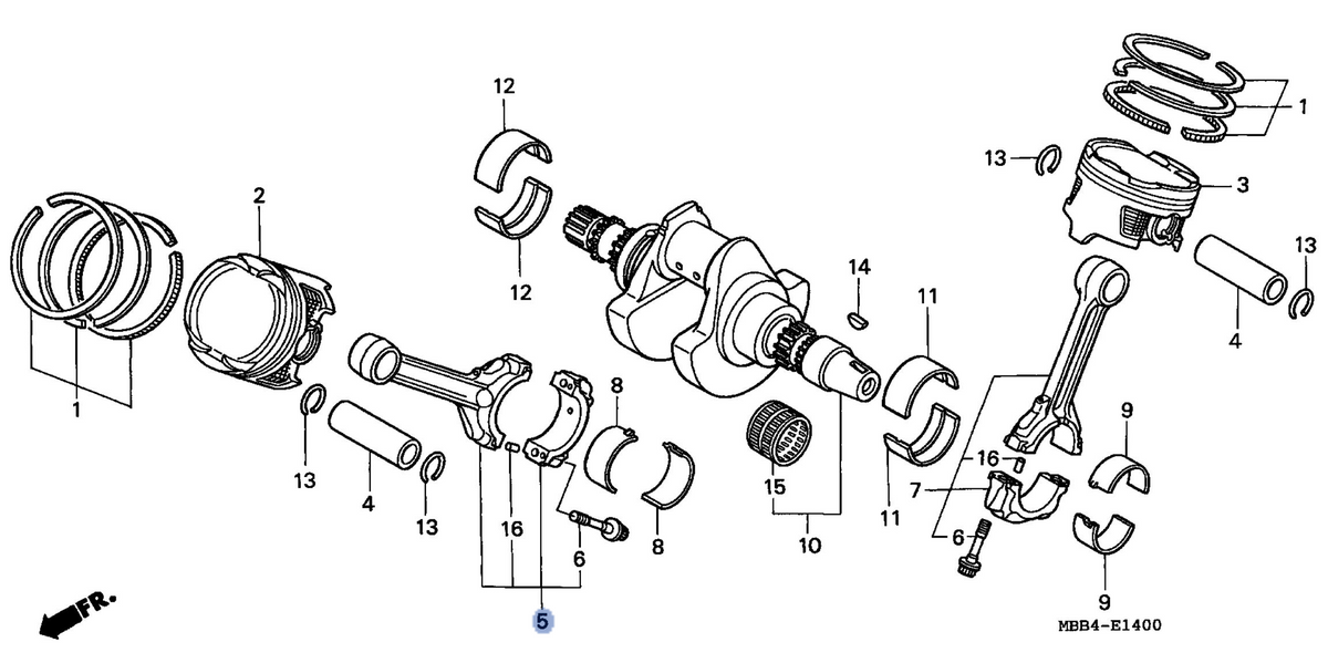 Honda OEM part 13210-MBB-000