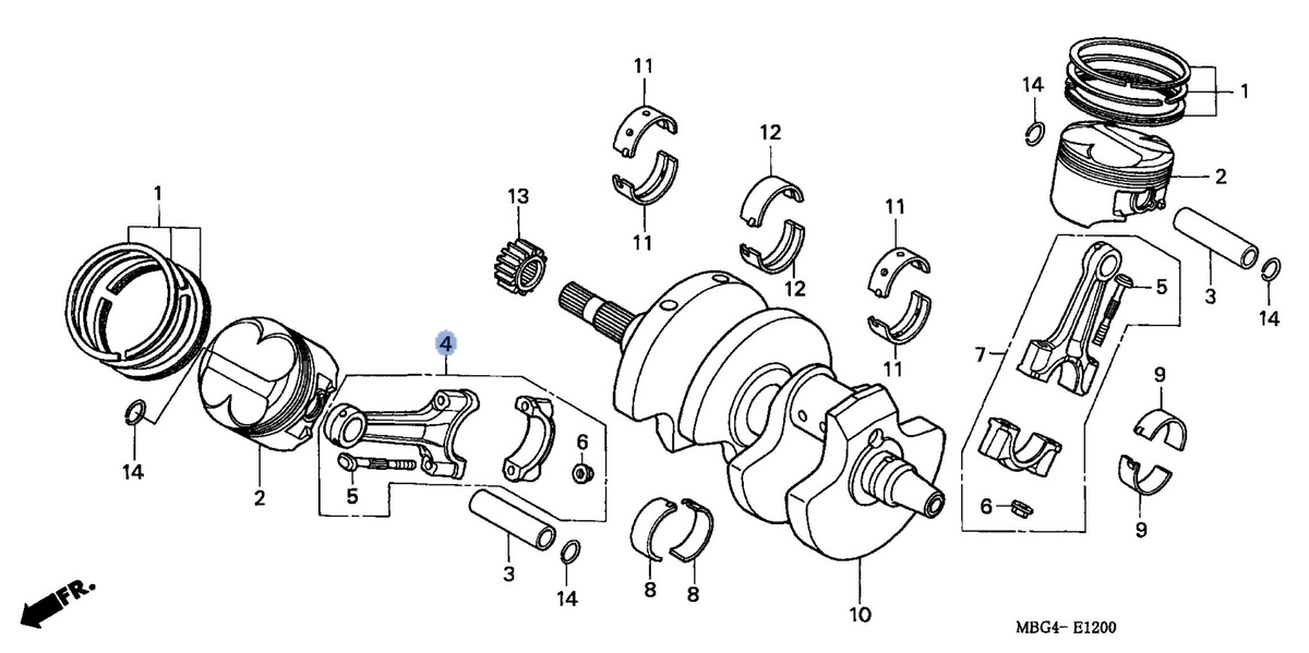 Honda OEM part 13210-MBG-000