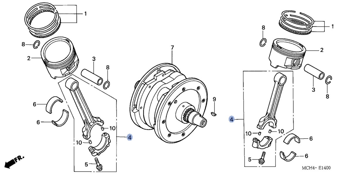 Honda OEM part 13210-MCH-000