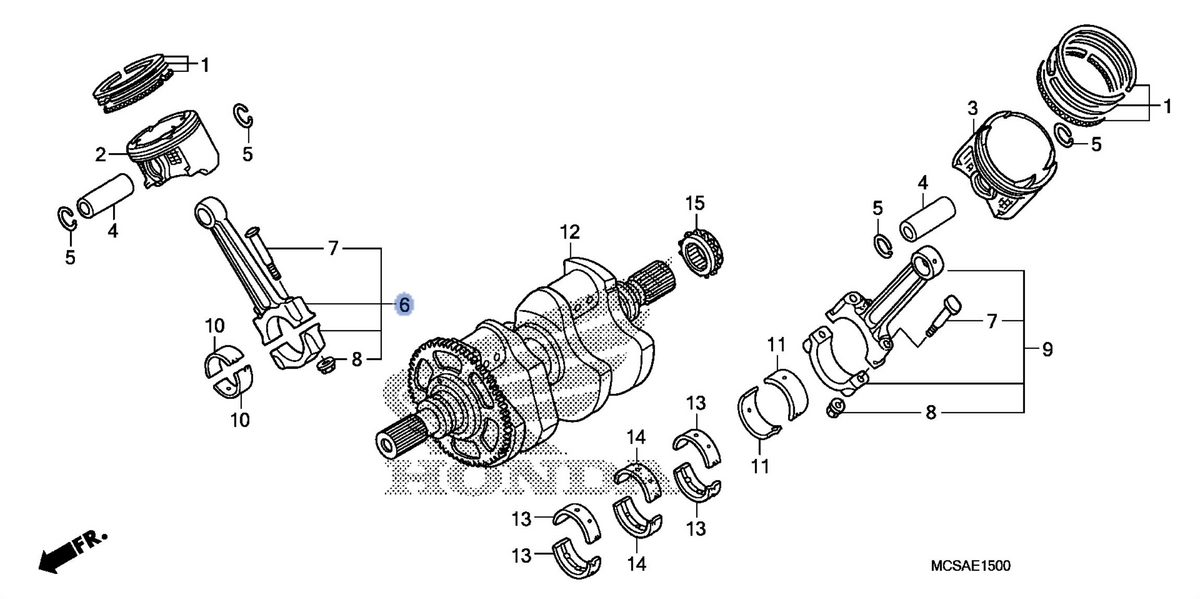 Honda OEM part 13210-MCS-000