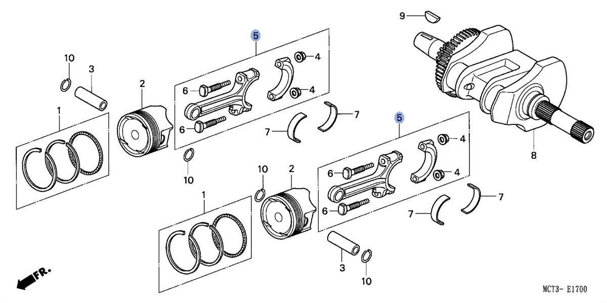 Honda OEM part 13210-MCT-000