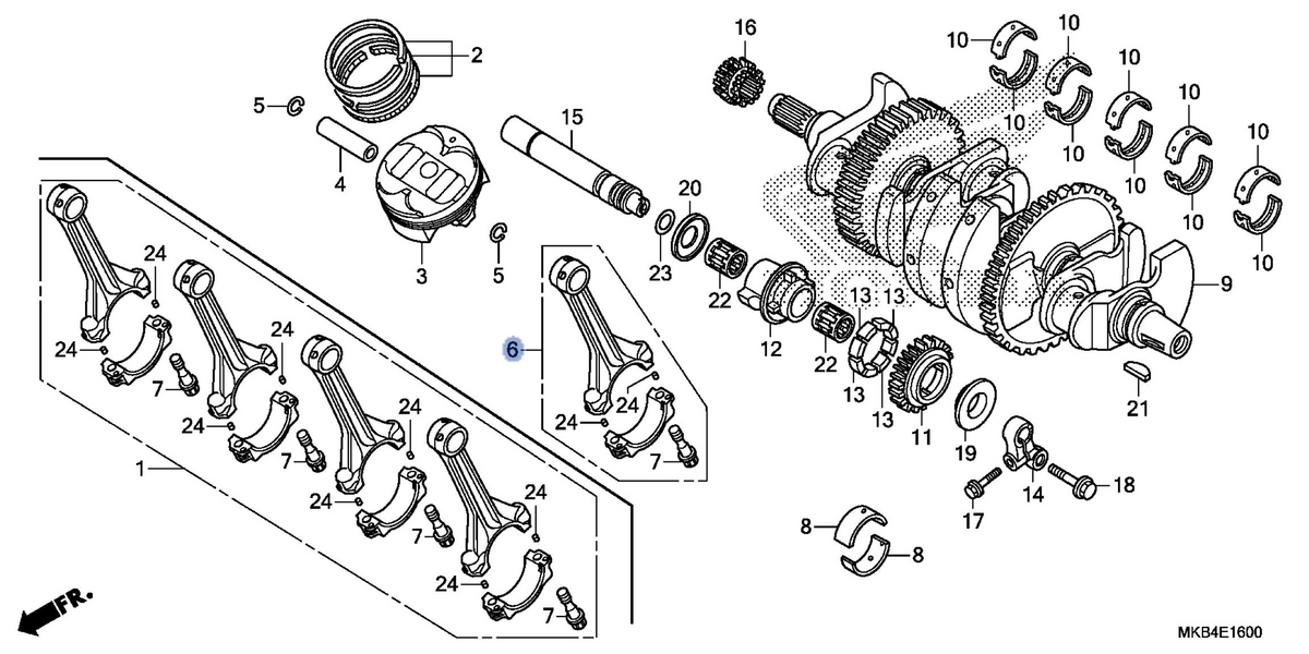 Honda OEM part 13210-MFL-000