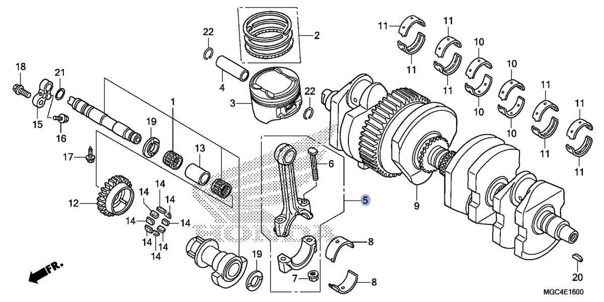 Honda OEM part 13210-MGC-000