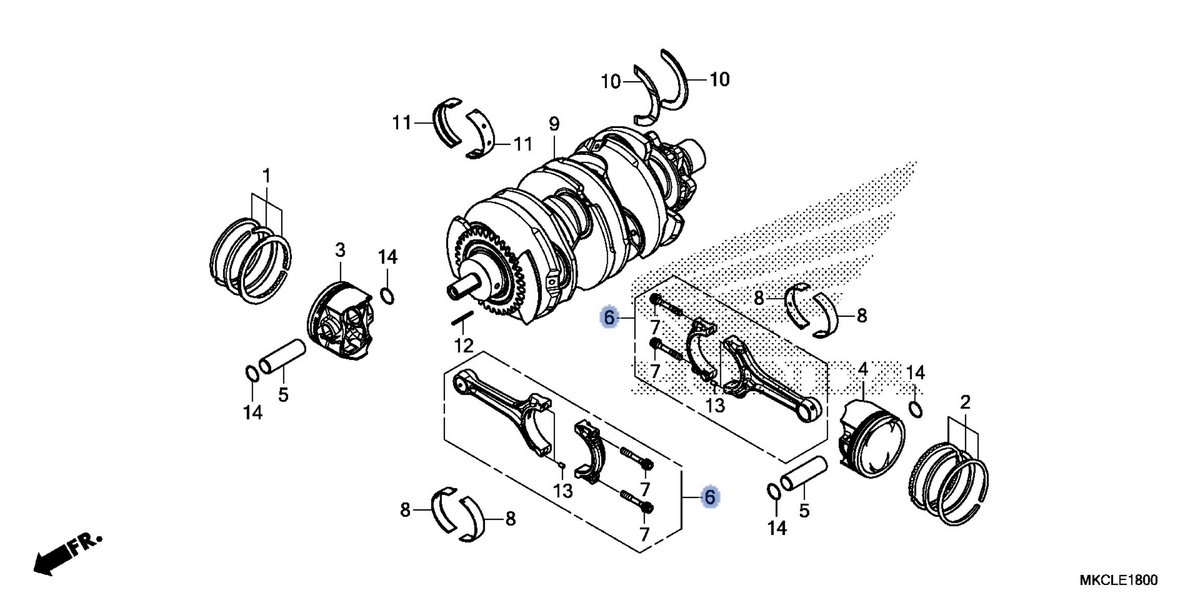 Honda OEM part 13210-MKC-A00