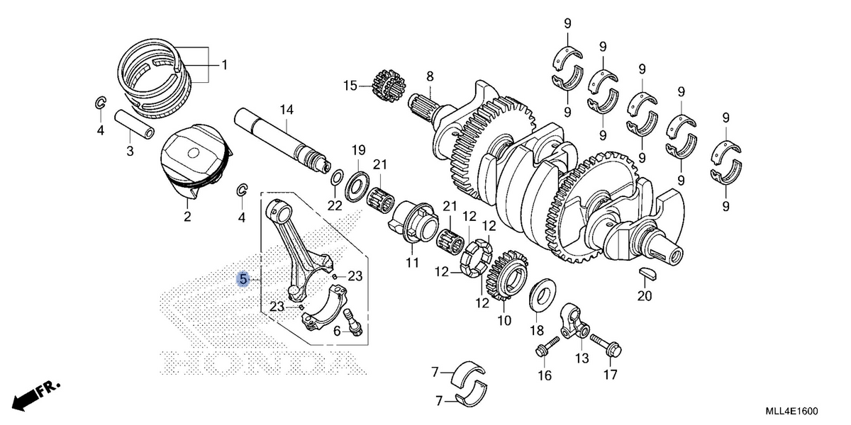 Honda OEM part 13210-MKF-D40