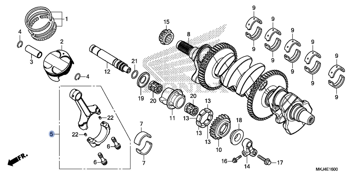 Honda OEM part 13210-MKJ-D00
