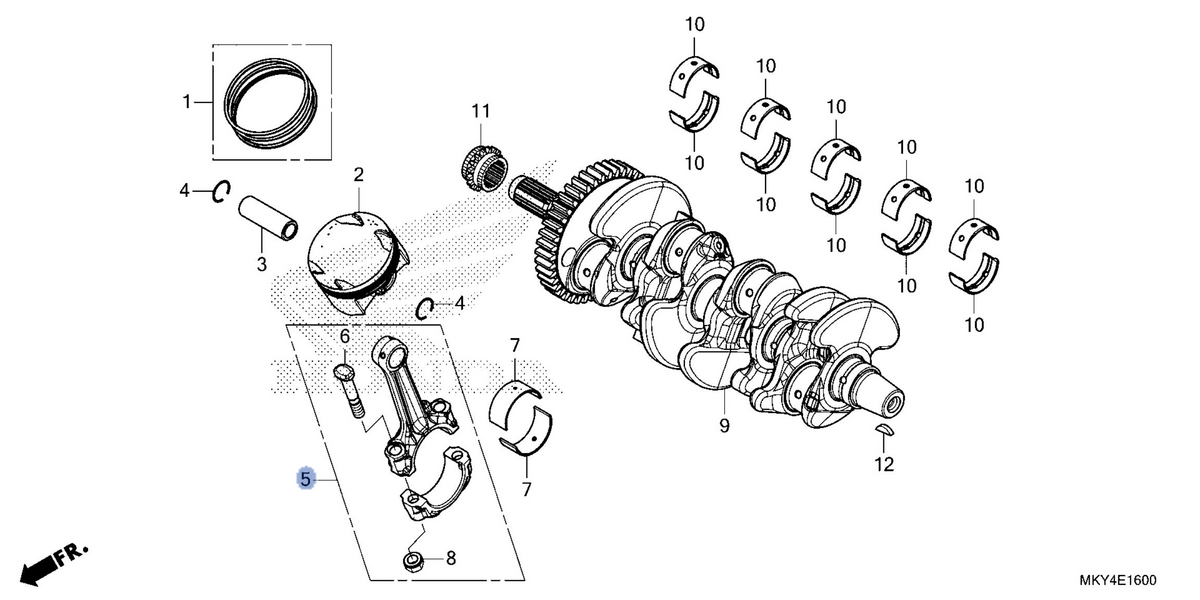 Honda OEM part 13210-MKY-D10